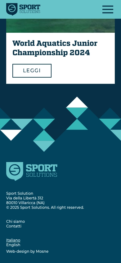 sport solutions website responsive mobile - footer - gennaro cestrone