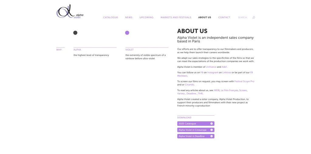 Alpha Violet Gennaro Cestrone old about page