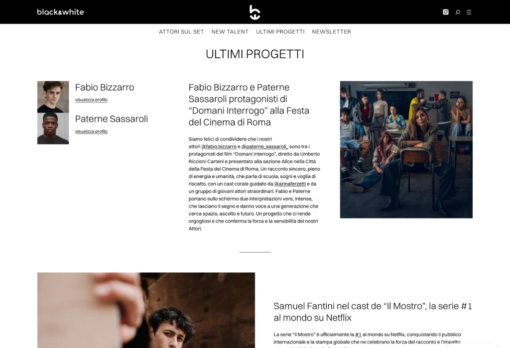 Black and white – last projects